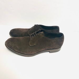 Emporio Armani Brown Suede Shoes